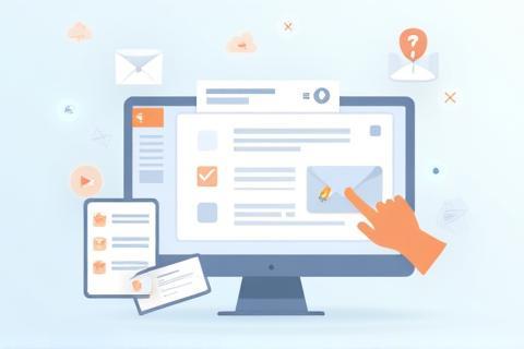 Graphic representing filling out a form